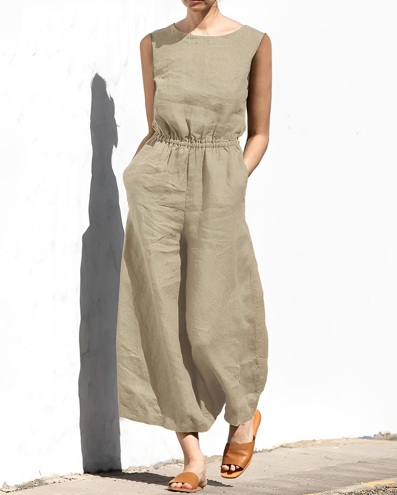 Escado Jumpsuit | Luftig slät kvinna Jumpsuit