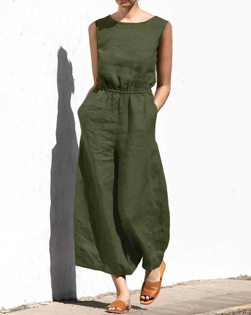 Escado Jumpsuit | Luftig slät kvinna Jumpsuit