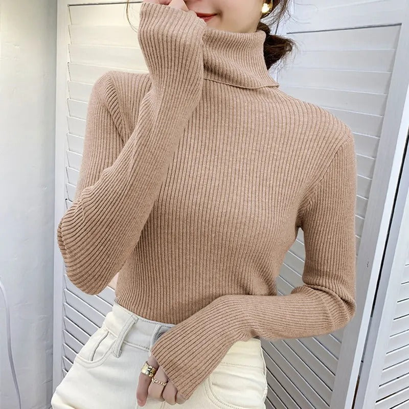 Wilma™ Turtleneck Stickad tröja i mjuk kashmir