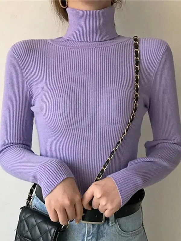 Wilma™ Turtleneck Stickad tröja i mjuk kashmir